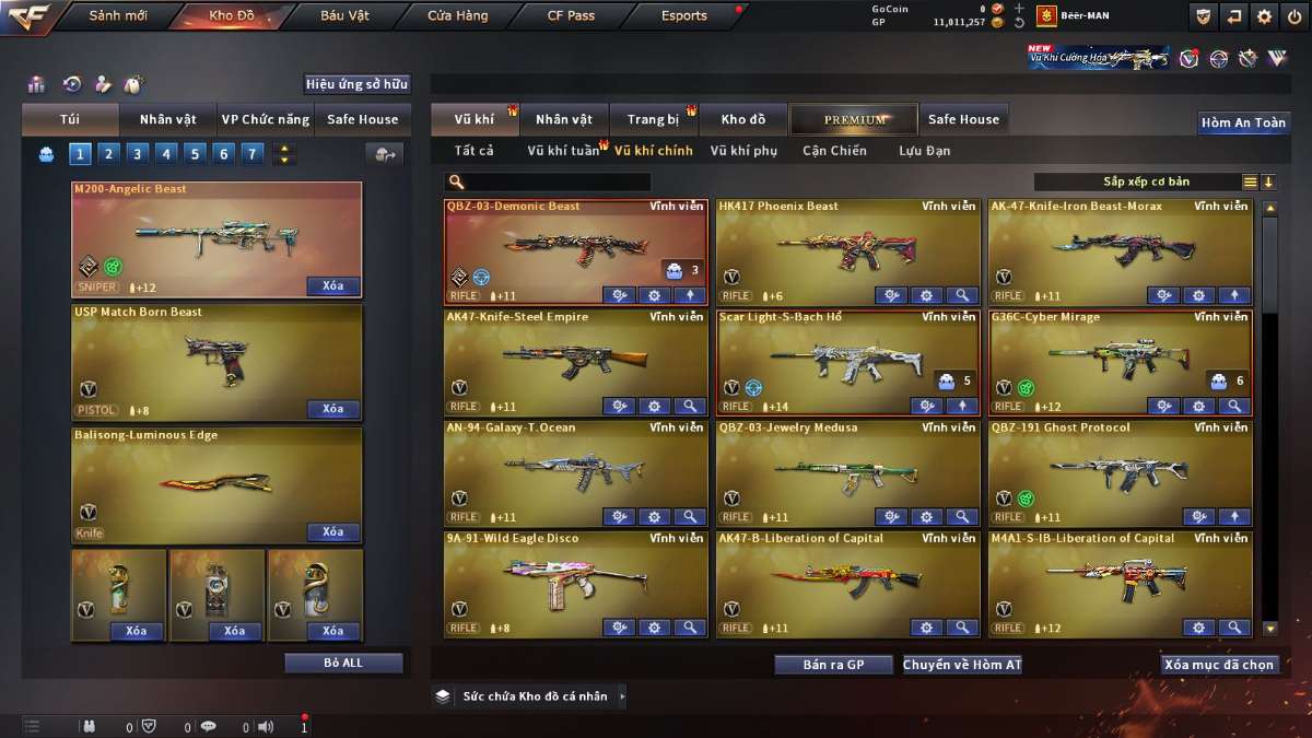 shop acc cf uy tin gia re
